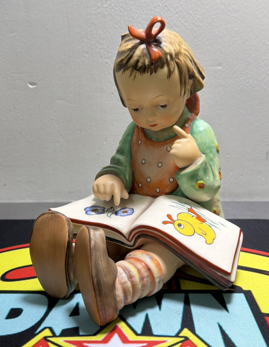 Goebel Hummel Book Worm 3/II Girl Reading TMK6 - Large 9.5" Tall