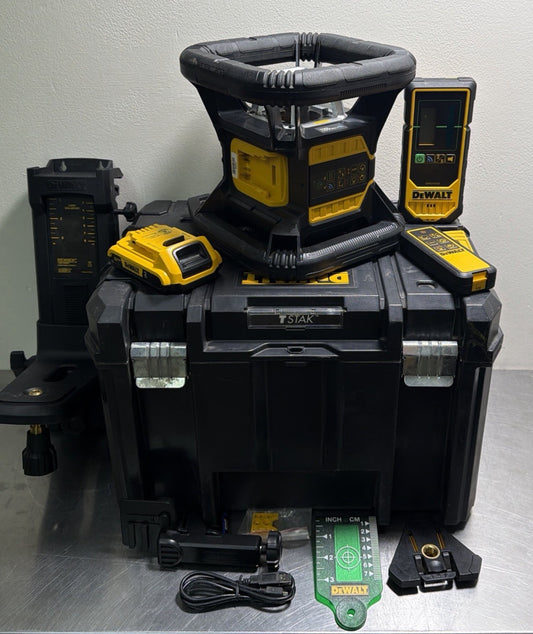 DEWALT DW080LGS 20V MAX Tool Connect Green Rotary Laser Level Kit